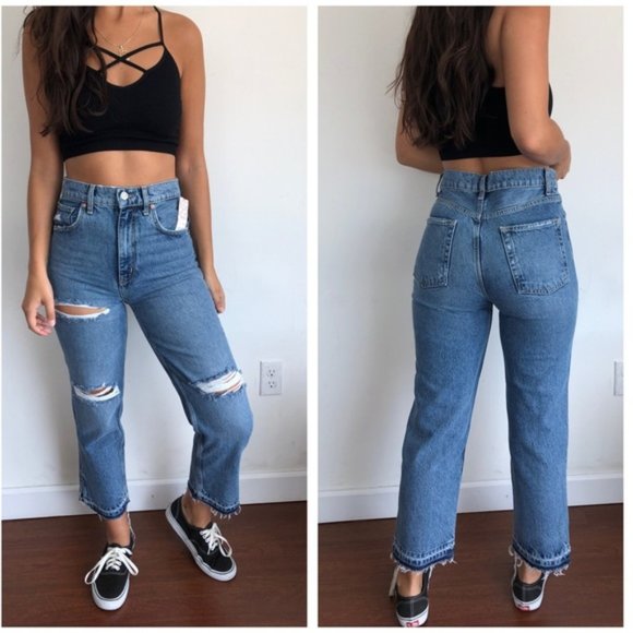 NWT Free People Lita Slim Distressed Jeans - Picture 8 of 8